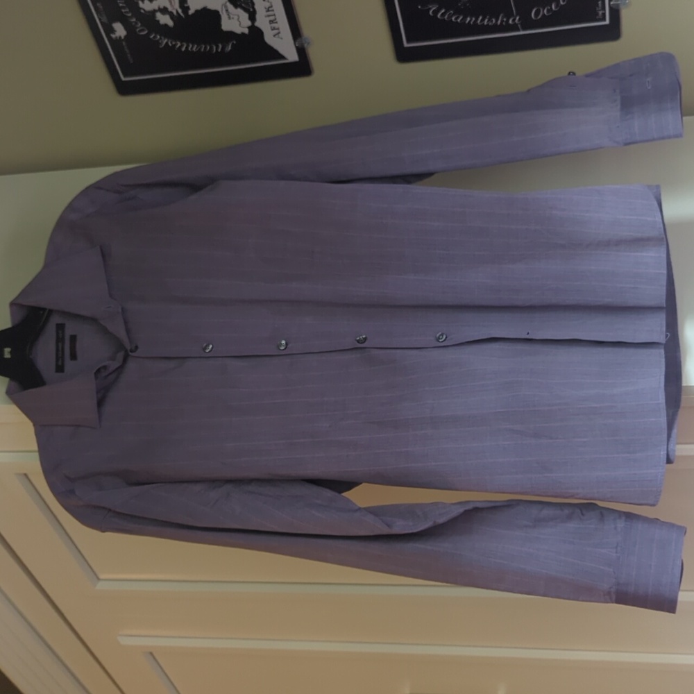 John Varvatos Pin Striped Button Down Dress Shirt